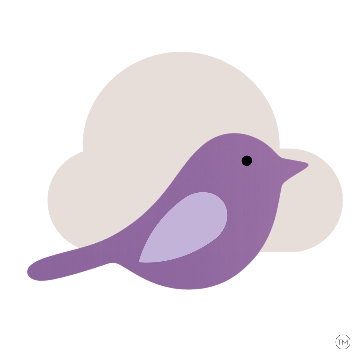 Purple robin illustration